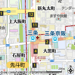 ブックオフ京都三条駅ビル店周辺の地図