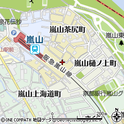 京都府京都市西京区嵐山茶尻町13周辺の地図