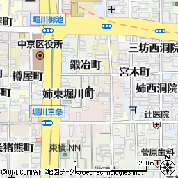 京都府京都市中京区鍛冶町172-5周辺の地図