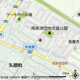 滋賀県草津市矢橋町10-57周辺の地図