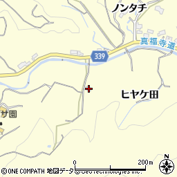 愛知県岡崎市駒立町ヒヤケ田27周辺の地図