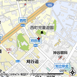 愛知県知立市西町西3周辺の地図