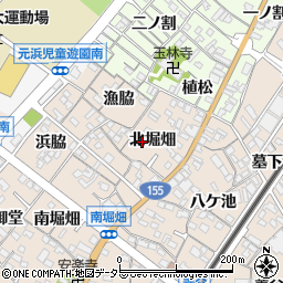 愛知県東海市養父町（北堀畑）周辺の地図