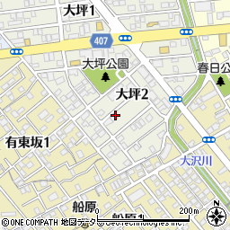 静岡県静岡市清水区大坪2丁目周辺の地図