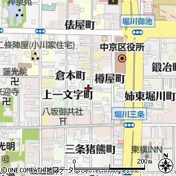 京都府京都市中京区姉猪熊町周辺の地図