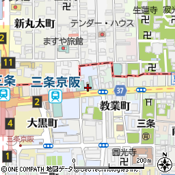 デイリーヤマザキ三条京阪店周辺の地図