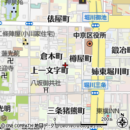 京都府京都市中京区姉猪熊町332周辺の地図