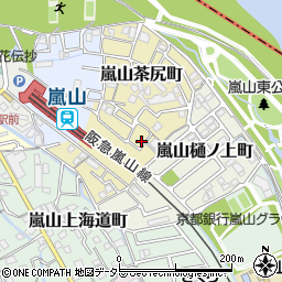 京都府京都市西京区嵐山茶尻町18周辺の地図