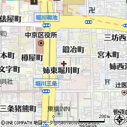 京都府京都市中京区鍛冶町172周辺の地図