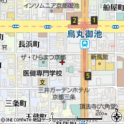 京都府京都市中京区柿本町周辺の地図