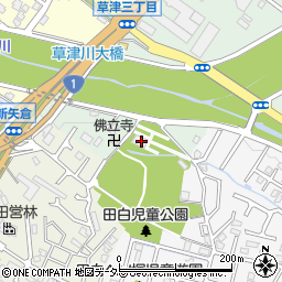 草津市　火葬場周辺の地図