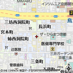 京都府京都市中京区町頭町周辺の地図