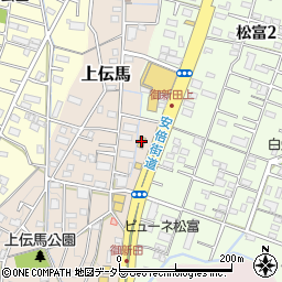ローソン静岡上伝馬店周辺の地図