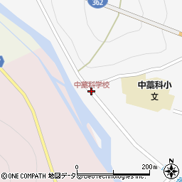 中藁科学校周辺の地図