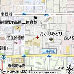 京都外大西高等学校　三条グラウンド周辺の地図