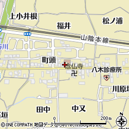 京都府亀岡市篠町柏原町頭周辺の地図
