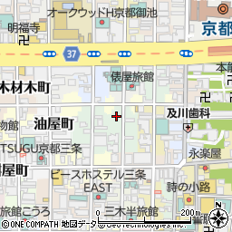 京都府京都市中京区下白山町周辺の地図