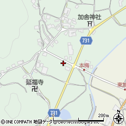 京都府亀岡市本梅町西加舎塩賀周辺の地図