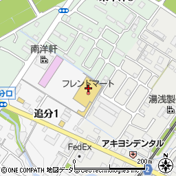 フラワーショップオーキッドフレンドマート志津東草津店周辺の地図