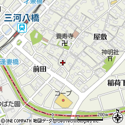 愛知県豊田市花園町屋敷46周辺の地図
