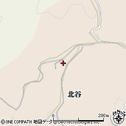愛知県岡崎市真福寺町北谷周辺の地図