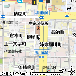 京都　中京区モラロジー事務所周辺の地図