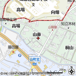 愛知県知立市山屋敷町山鼻周辺の地図