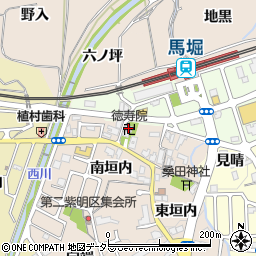徳寿院周辺の地図
