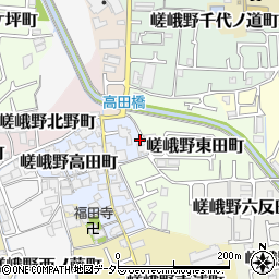 京都府京都市右京区嵯峨野高田町49-2周辺の地図