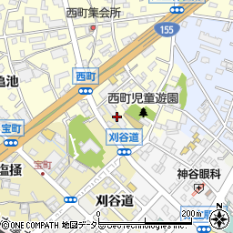 愛知県知立市西町西1-1周辺の地図