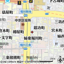 京都府京都市中京区姉東堀川町68周辺の地図