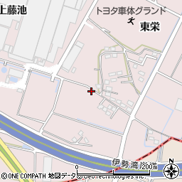 愛知県豊田市吉原町（上藤池）周辺の地図