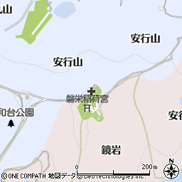 京都府亀岡市余部町安行山周辺の地図