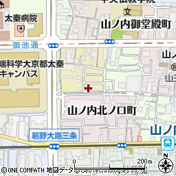 京都府京都市右京区山ノ内五反田町1-70周辺の地図