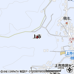 岡山県新見市上市周辺の地図