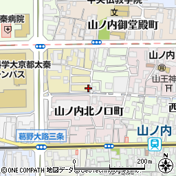 京都府京都市右京区山ノ内五反田町1-44周辺の地図