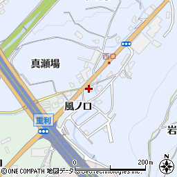 京都府亀岡市余部町風ノ口周辺の地図