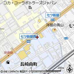 麺屋中川静岡東店周辺の地図