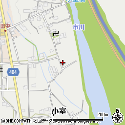 兵庫県神崎郡市川町小室周辺の地図