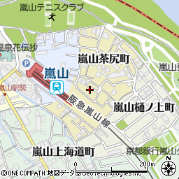 京都府京都市西京区嵐山茶尻町20周辺の地図