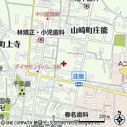 兵庫県宍粟市山崎町庄能141周辺の地図