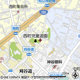 愛知県知立市西町西11周辺の地図