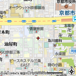 京都府京都市中京区姉大東町周辺の地図