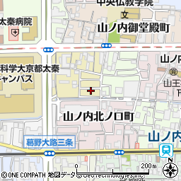 京都府京都市右京区山ノ内五反田町1-63周辺の地図