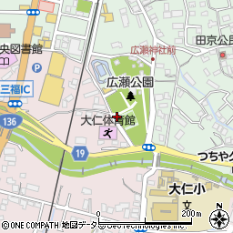 広瀬公園トイレ周辺の地図
