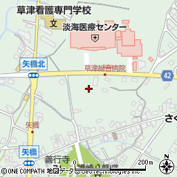 滋賀県草津市矢橋町1614周辺の地図