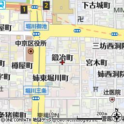 京都府京都市中京区鍛冶町159-2周辺の地図