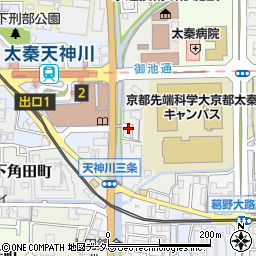 京都府京都市右京区太秦安井松本町14-36周辺の地図