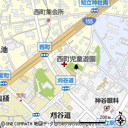 愛知県知立市西町西7周辺の地図