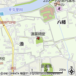 湊薬師堂周辺の地図
